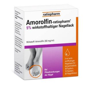 AMOROLFIN-ratiopharm 5% wirkstoffhalt.Nagellack